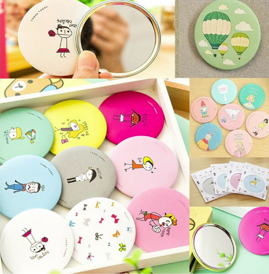 Combo 5 Gương mini bỏ túi siêu cute , nhỏ gọn xinh xắn thích hợp cho các bạn nữ có thể mang theo khắp mọi nơi GD222-GuongMN {giao ngẫu nhiên}