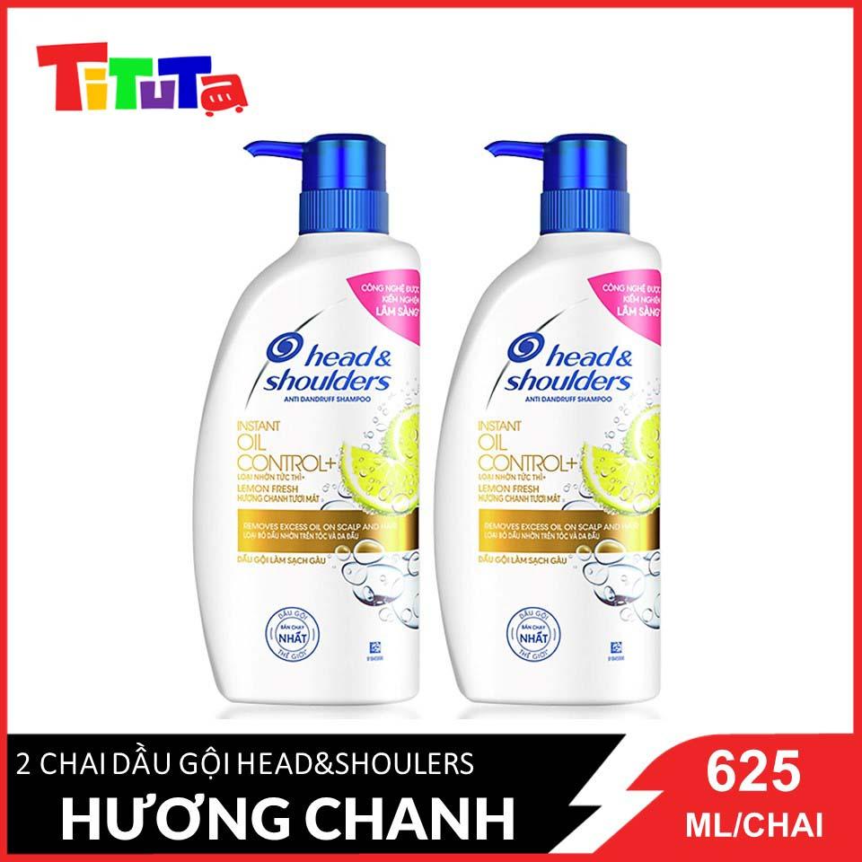 Combo 2 Dầu Gội HEAD & SHOULDERS Hương Chanh Sảng Khoái 625ml