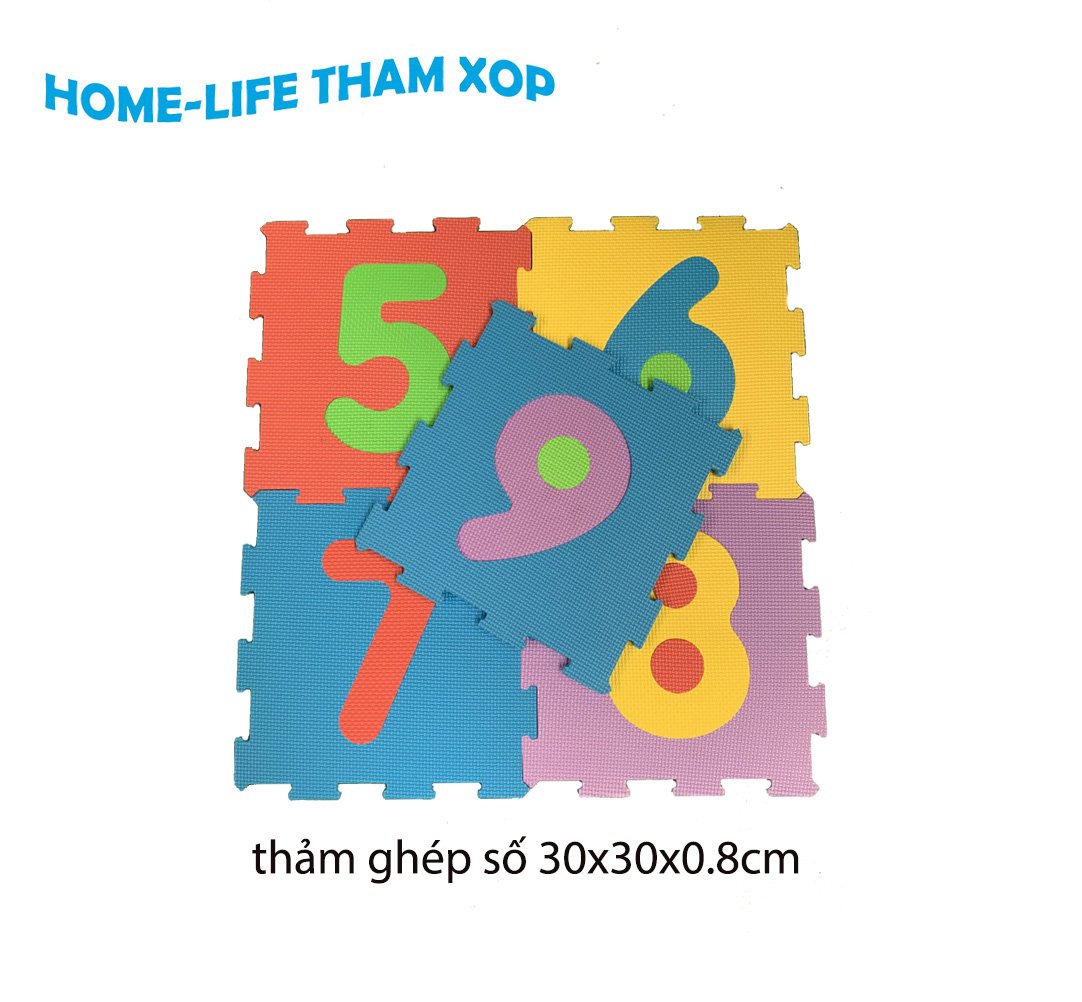 Thảm Xốp Ghép Hình Cho Bé kích thước 10 tam