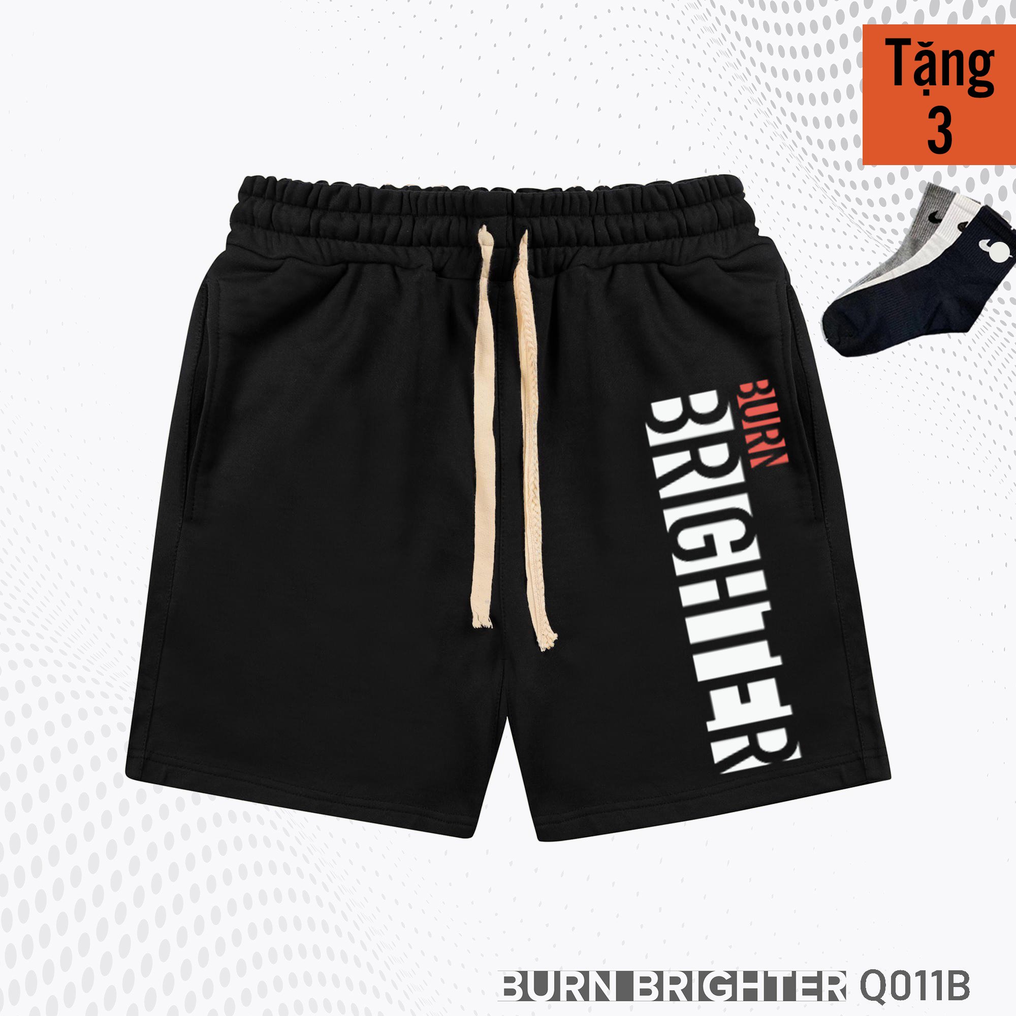 QUẦN SHORT UNISEX Q011 - BURN BRIGHTER