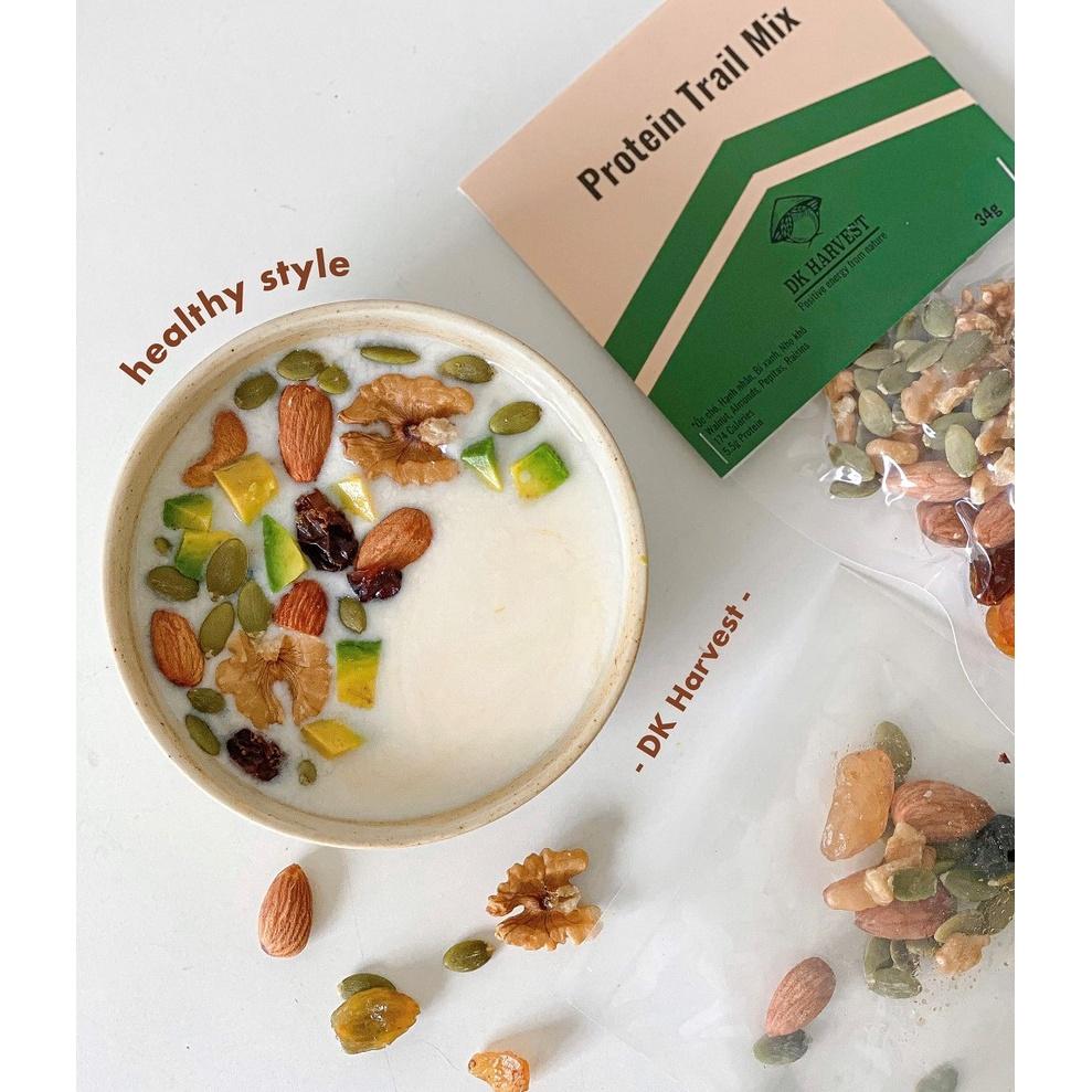 Healthy Protein trail mix - Gói Hạt Tiện Dụng DK HARVEST - Túi 34g