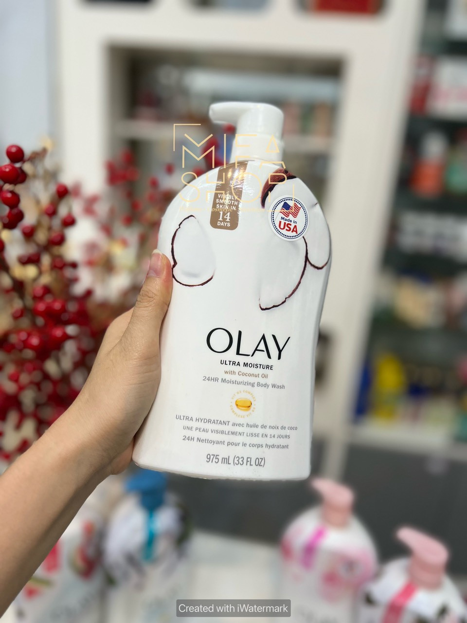 Sữa tắm Olay 975ml- hương dừa