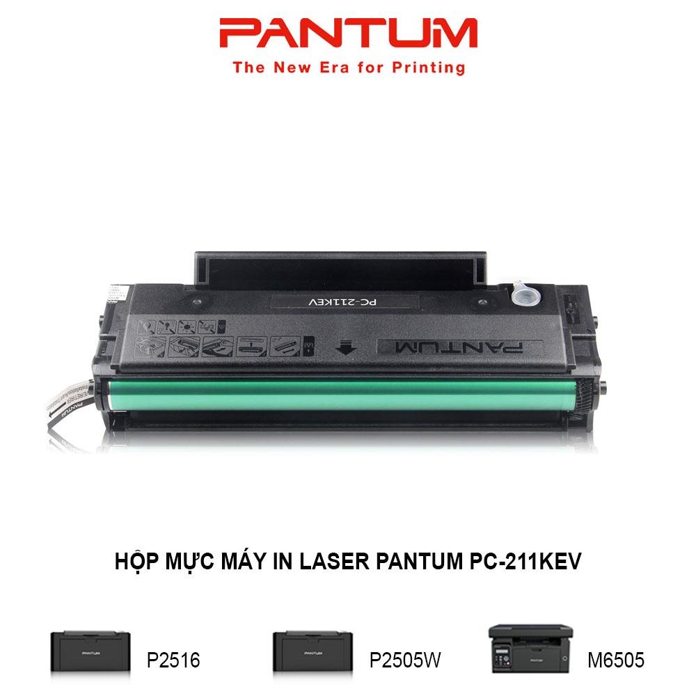 Hộp mực máy in Laser đen trắng PANTUM PC-211KEV, dùng cho máy P2516, P2505W, M6505 (Hàng chính hãng)