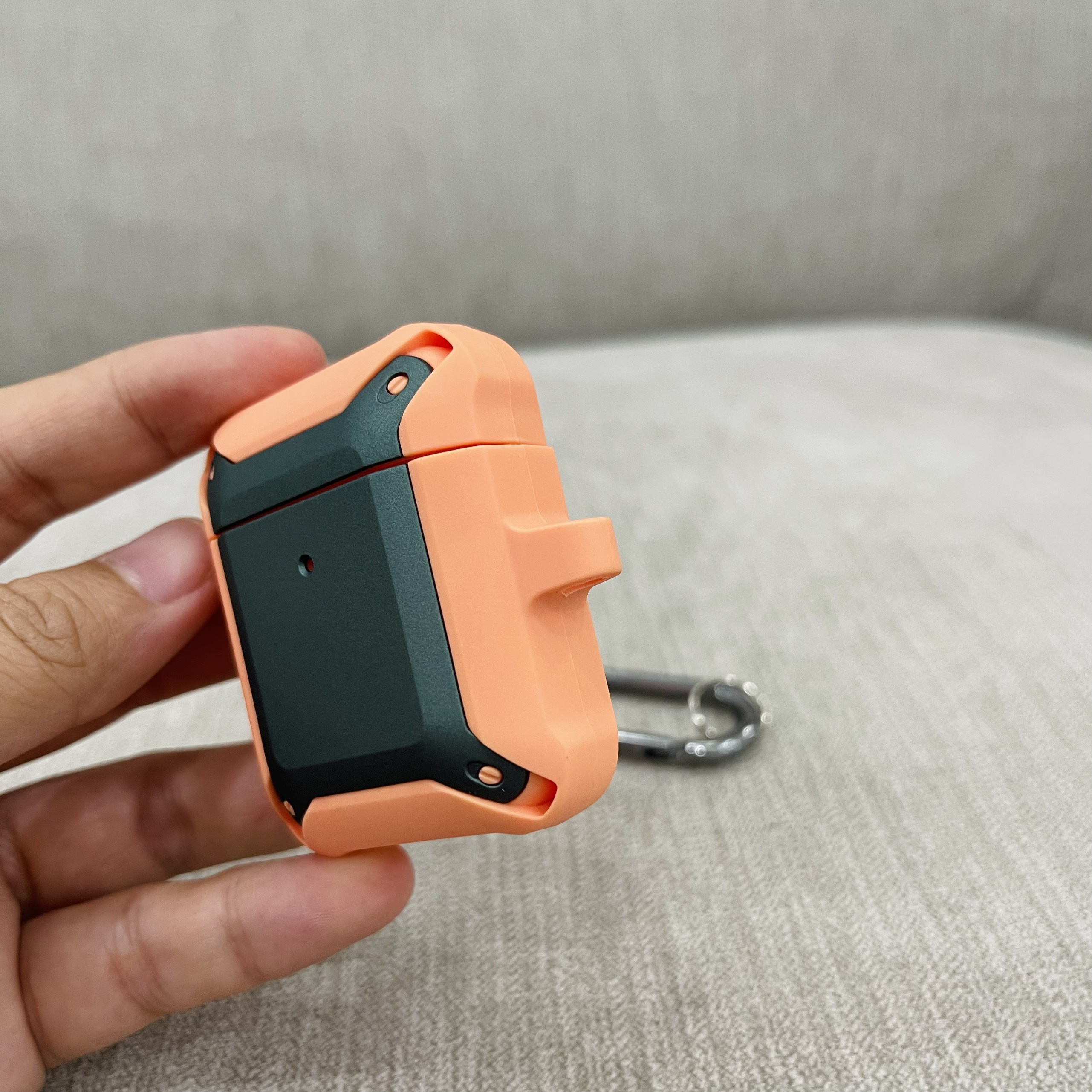 Case Chống Sốc 360 Độ Cho Airpods 1 / Airpods 2 - Màu Cam