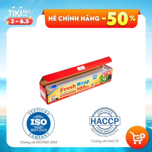 MÀNG BỌC THỰC PHẨM PE 30CM X 100M - KHÔNG CHẤT PHỤ GIA-KHÔNG CHỨA DEHA/DAHP - SỬ DỤNG ĐƯỢC TRONG LÒ VI SÓNG-AN TOÀN CHO SỨC KHOE-THÂN THIỆN MÔI TRƯỜNG ( BAO GỒM THANH DAO CẮT+HỘP TIỆN DỤNG)