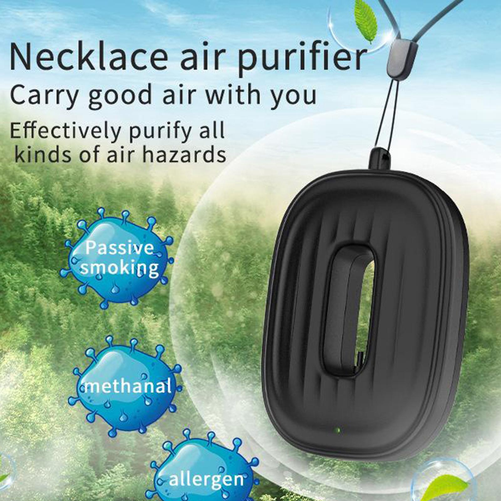 Wearable Air Purifier Necklace Portable Negative Ion Air Freshener