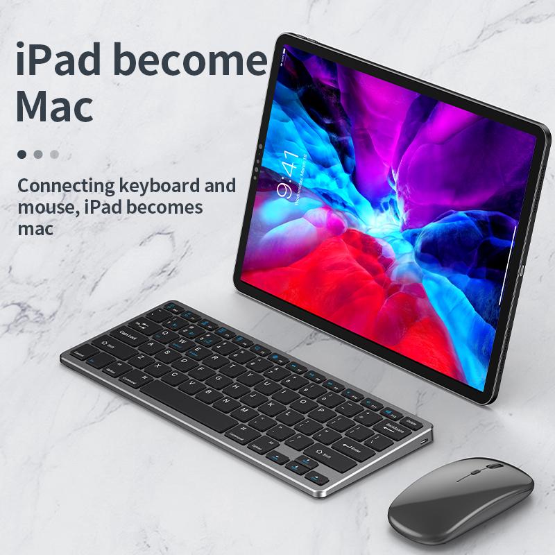 Bàn Phím Bluetooth 2.4G Không Dây Bàn Phím Hai Chế Độ Mini Bàn Phím Đa Phương Tiện Cho Laptop Tivi Di Động Điện Thoại iPad Macbook Android
