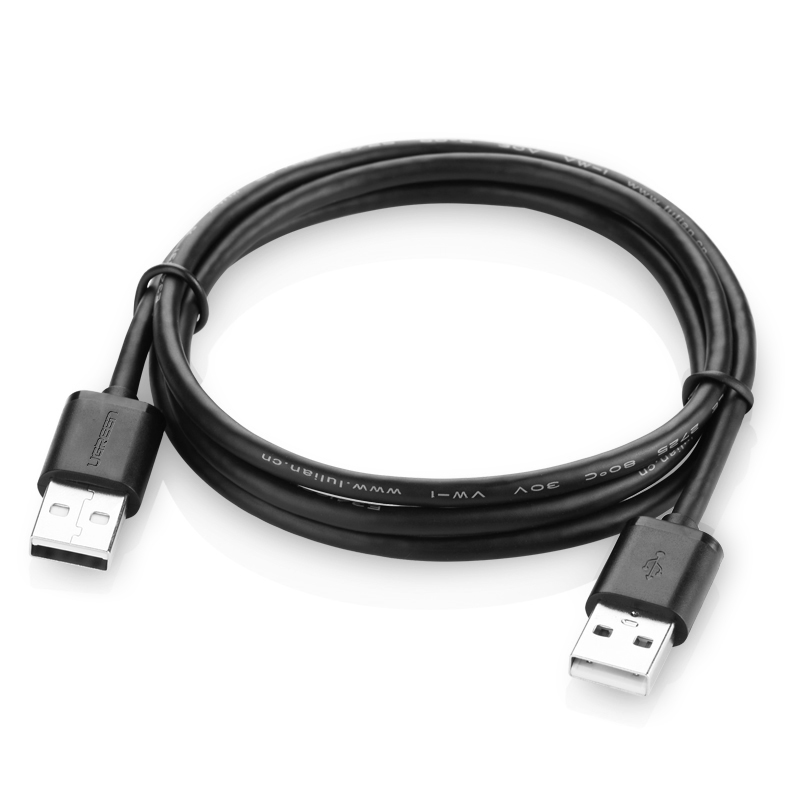 Dây USB 2.0 (đực sang đực) mạ vàng dài 2M UGREEN US102 10311 - Hàng chính hãng