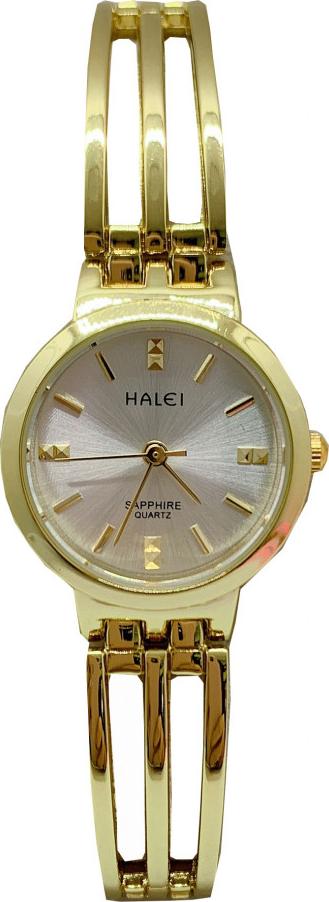 Đồng Hồ Nữ Halei Dáng Lắc Mặt Tròn HL5010 (Tặng pin Nhật sẵn trong đồng hồ + Móc Khóa gỗ Đồng hồ 888 + Hộp Chính Hãng )