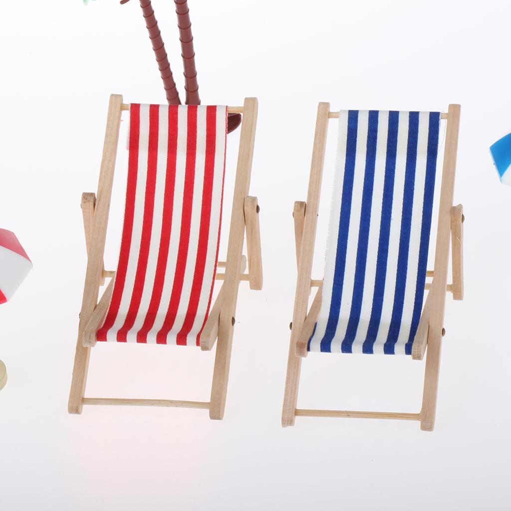 1/12 Nhà Búp Bê Mini Bãi Biển Dù Ghế Cây Bộ Phụ Kiện Cảnh Đời