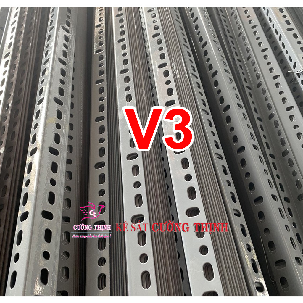 SẮT V LỖ - Lắp ráp kệ sắt đa năng
