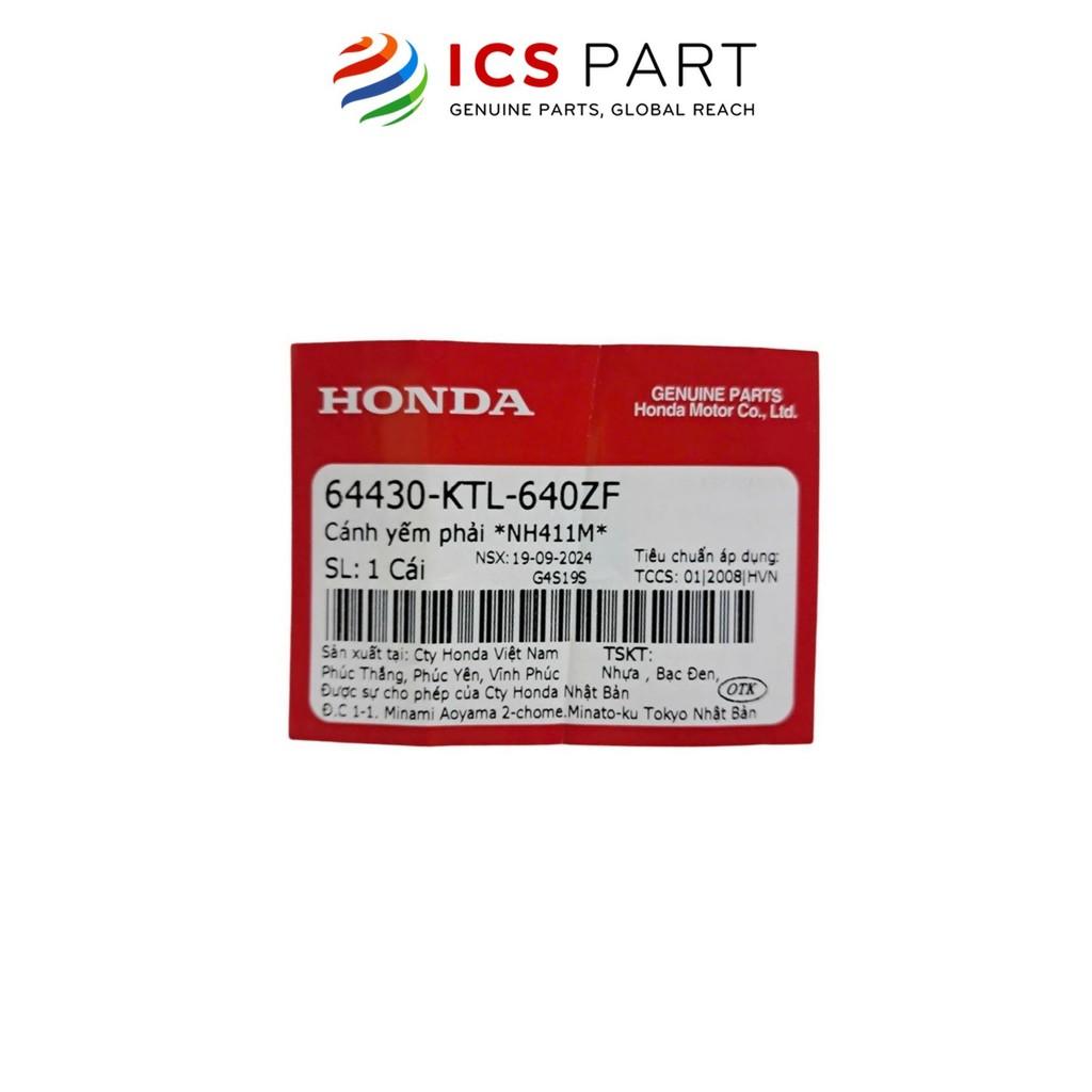 Cánh Yếm Ngoài Phải HONDA Wave 100 (Alpha A) Bạc Nh411M (64430KTL640ZF)