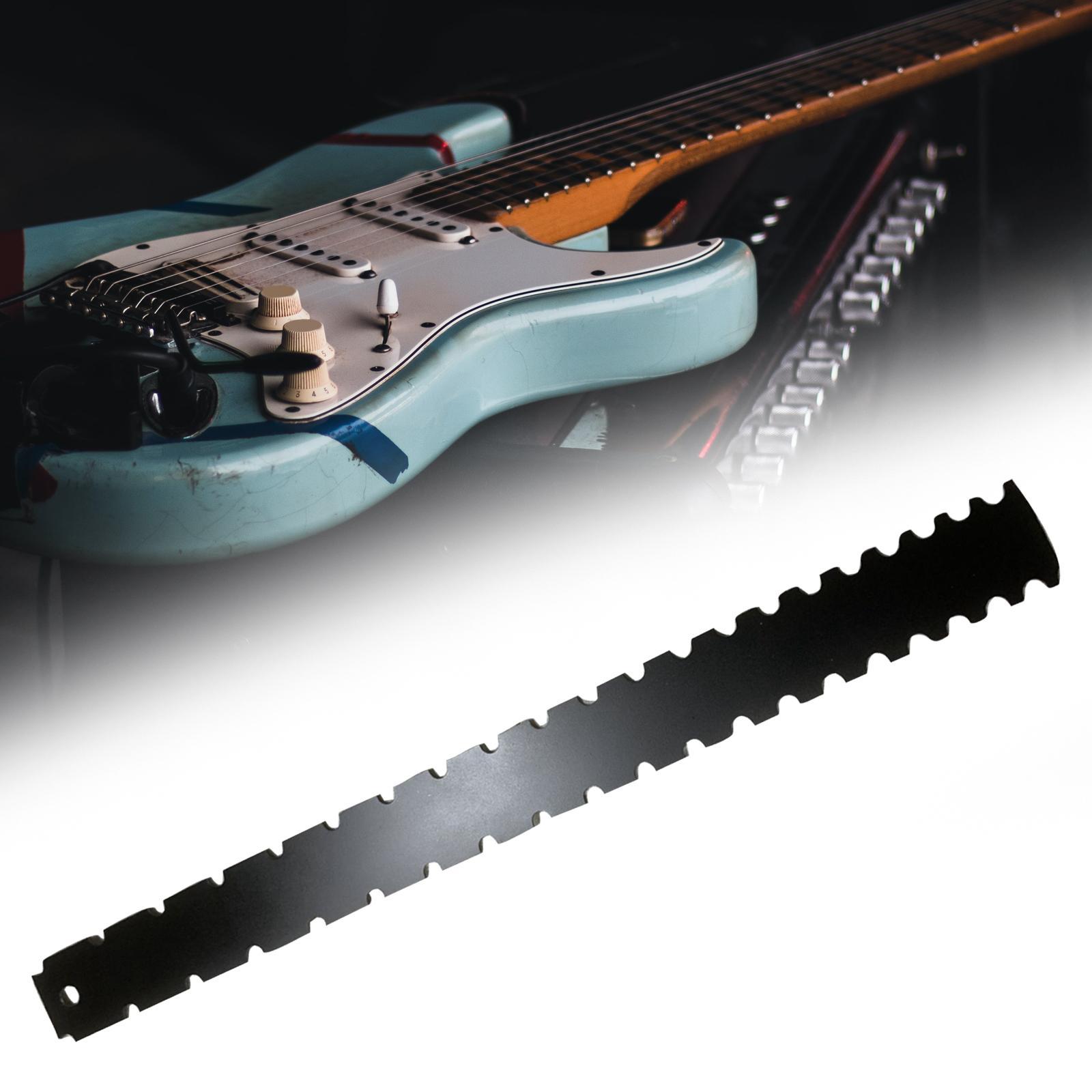 Electric Guitar Neck Notched Straight Ruler Repair Kit Guitar Bass Neck Gaps Ruler Steel Accs String Actions Gauge Ruler Luthier Tool