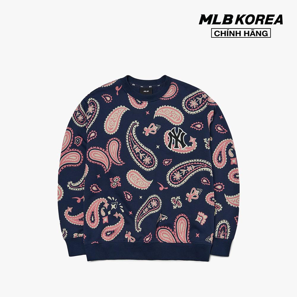 MLB - Áo sweatshirt tay dài phom suông Paisley Allover Overfit 3AMTI0224-50NYD