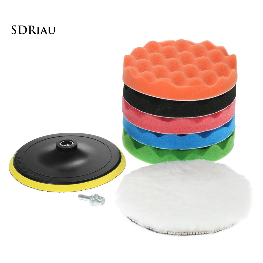 Set 7 Miếng Xốp Đánh Bóng Xe Hơi 180mm