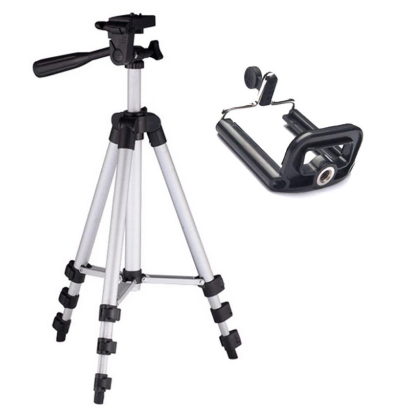 Giá Giữ Điện Thoại Và Chân Máy Ảnh Bộ 1 Tripod và 1 Giá đỡ điện thoại 88202 SUN HOME PLUS