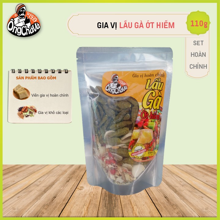 Gia Vị Lẩu Gà Ớt Hiểm Hoàn Chỉnh Ông Chà Và 110g