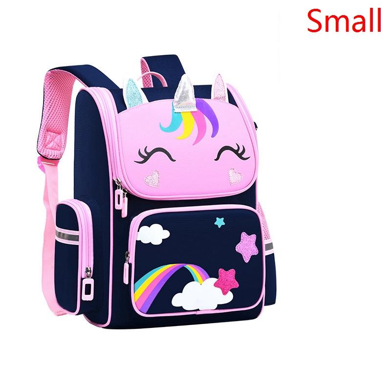 Cô Gái Học Túi Con Kỳ Lân In Hình Ba Lô Học Bộ Cho Bé Gái Màu Xanh Dễ Thương Trẻ Em Màu Hồng Của Schoolbag Chống Nước Trẻ Em túi