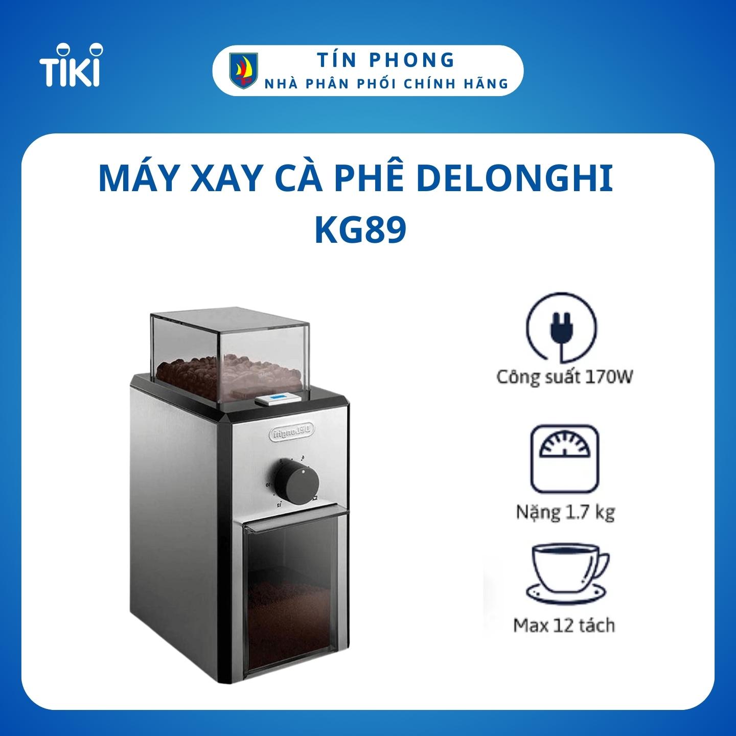 Máy xay cà phê Delonghi KG89 - Hàng Chính Hãng