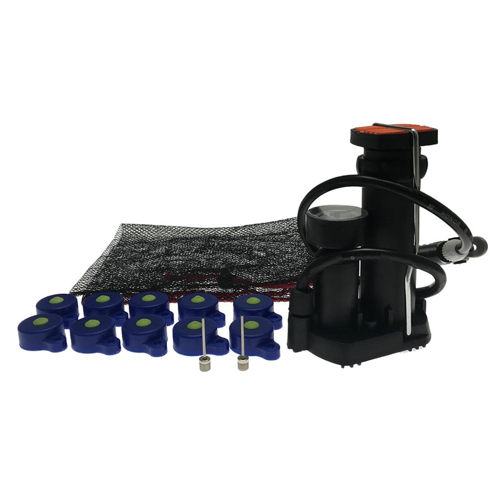 Set of 10 Recyclable High Pressure Caps with Pump for Most Plastic Bottles