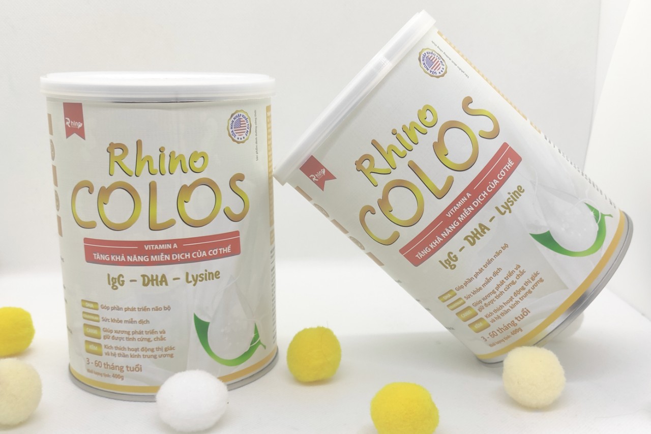 Sữa non Rhino COLOS tăng khả năng miễn dịch của cơ thể