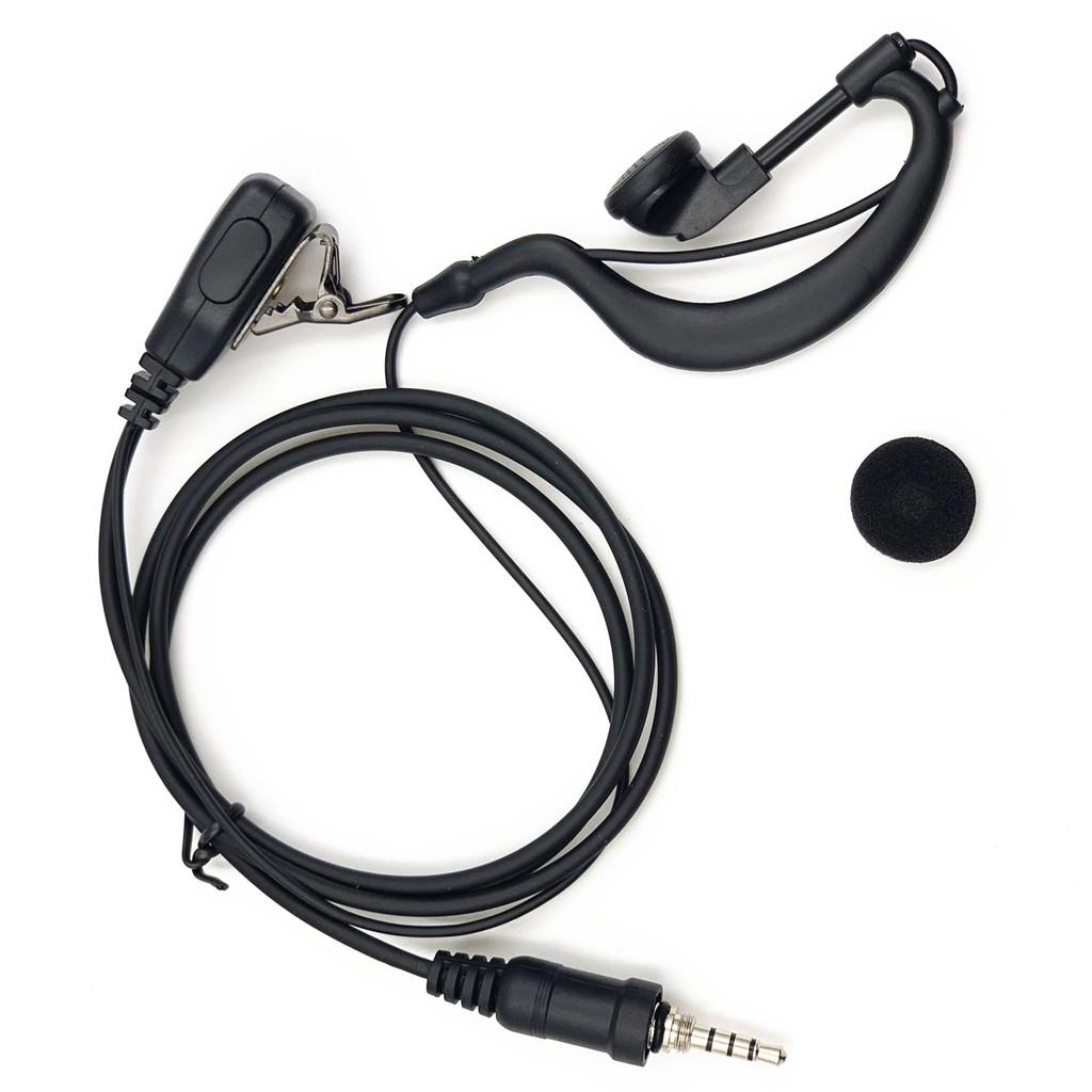 G-shape Ear-hook Mic Earpiece Headset for