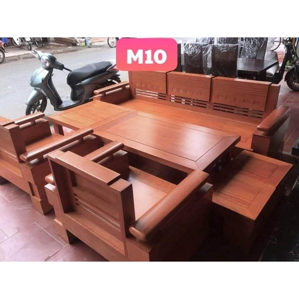 Bộ bàn ghế sofa gỗ sồi nga - Đồ Gỗ Bình Long 0388 639 288