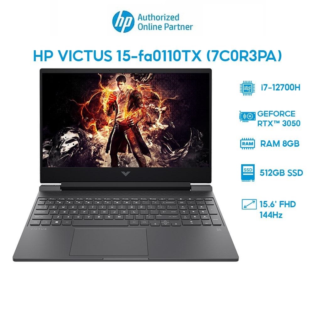 Laptop HP VICTUS 15-fa0110TX 7C0R3PA (i7-12700H | 8GB | 512GB | GeForce RTX 3050 4GB | 15.6' FHD 144Hz | Win 11) Hàng chính hãng