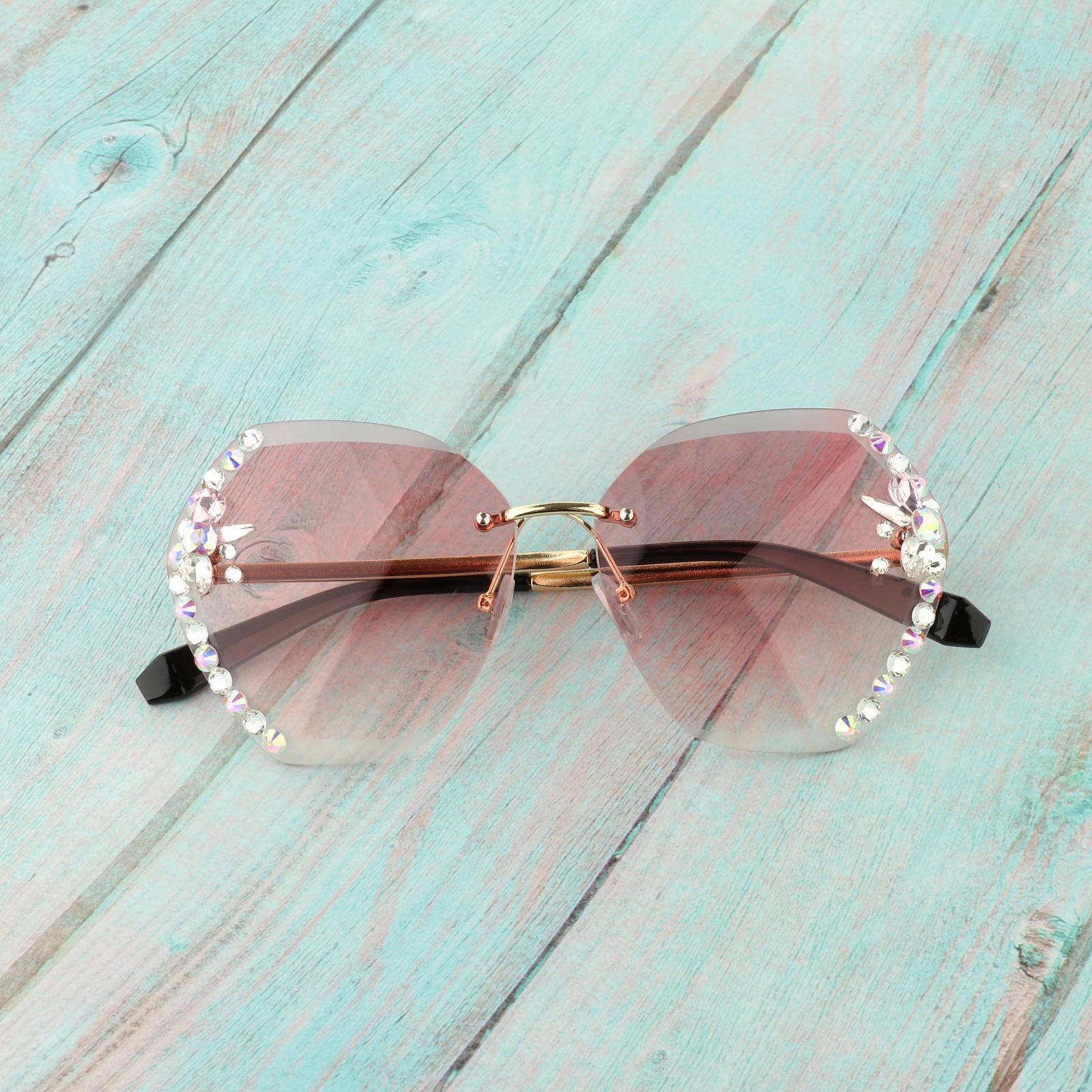 Fashion Vintage Oversized Sunglasses Women Gradient Eyewear Glasses