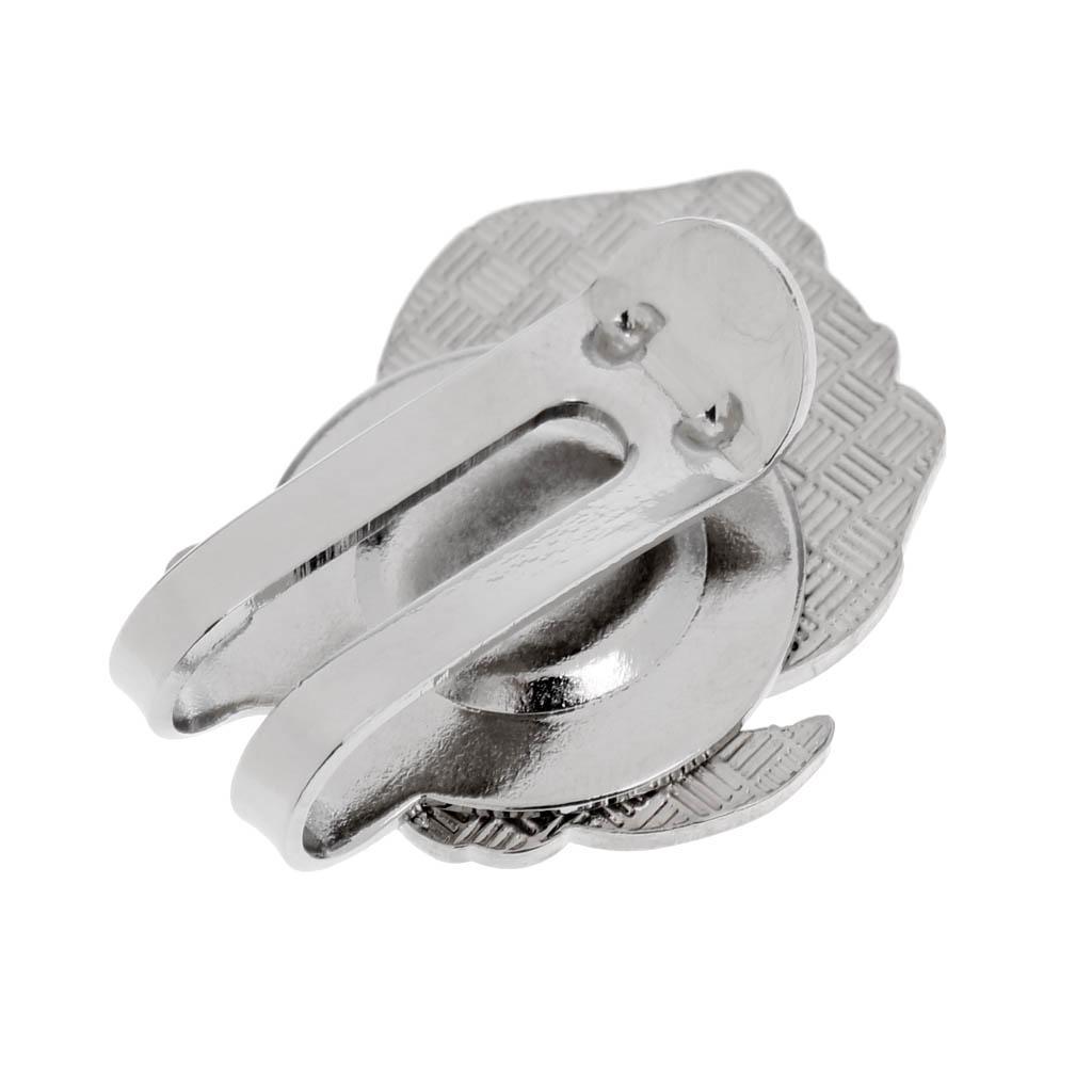 2xPortable Alloy Golf Ball Marker with Magnetic Golf Hat Clip Dog