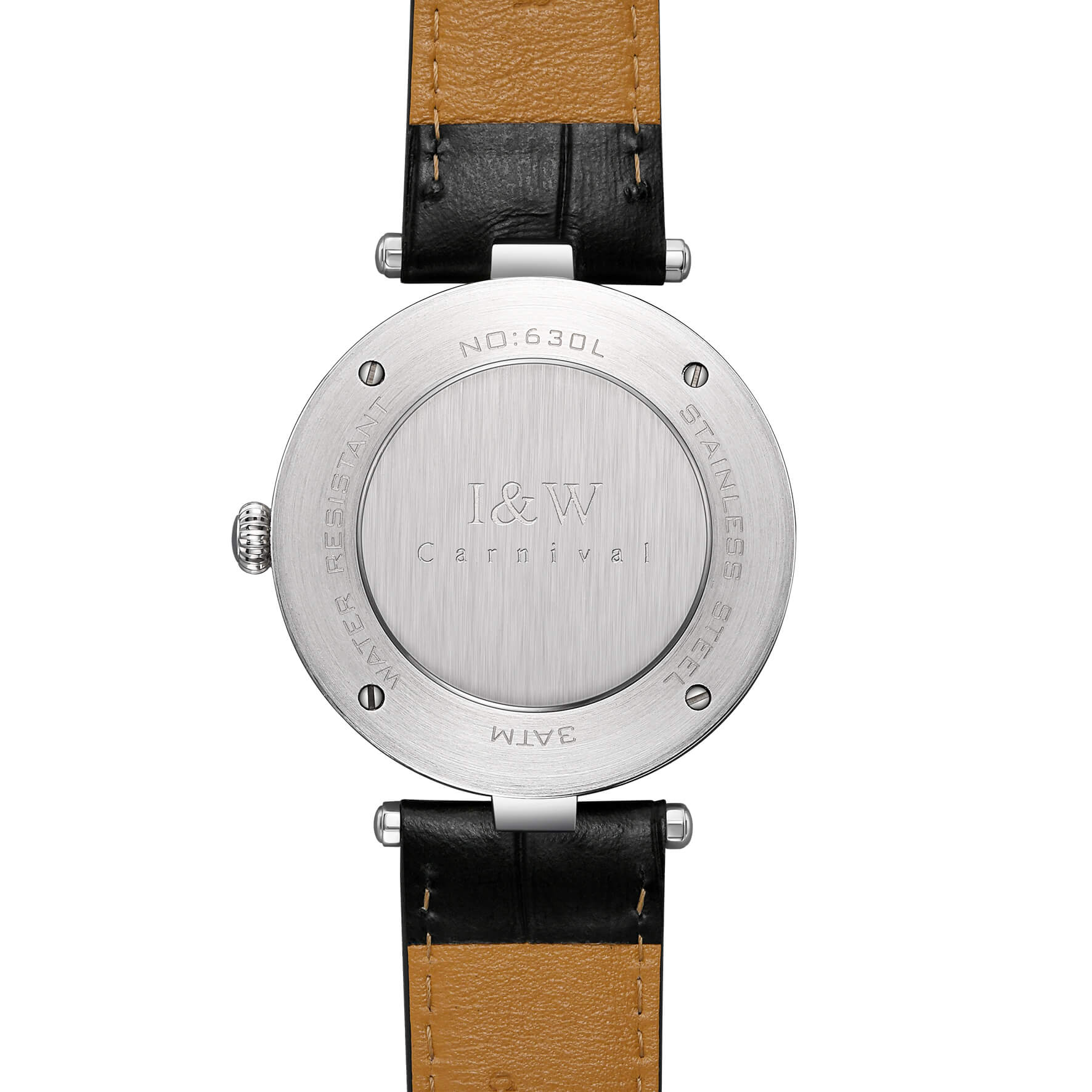 Đồng hồ nữ chính hãng IW CARNIVAL IW630L-1 Kính sapphire ,chống xước ,Chống nước 30m ,Bảo hành 24 tháng,Máy điện tử (pin),dây da cao cấp, thiết kế đơn giản dễ đeo