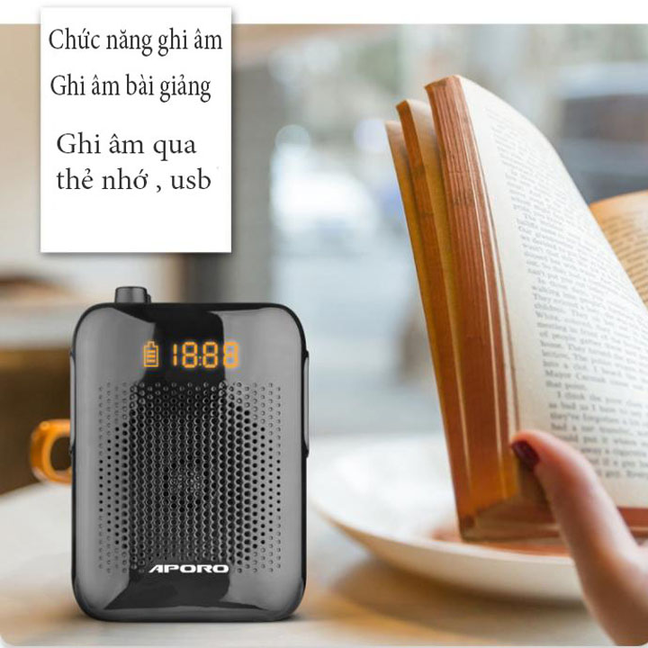 Máy trợ giảng Aporo T30 Micro không dây, loa Bluetooth hàng chính hãng