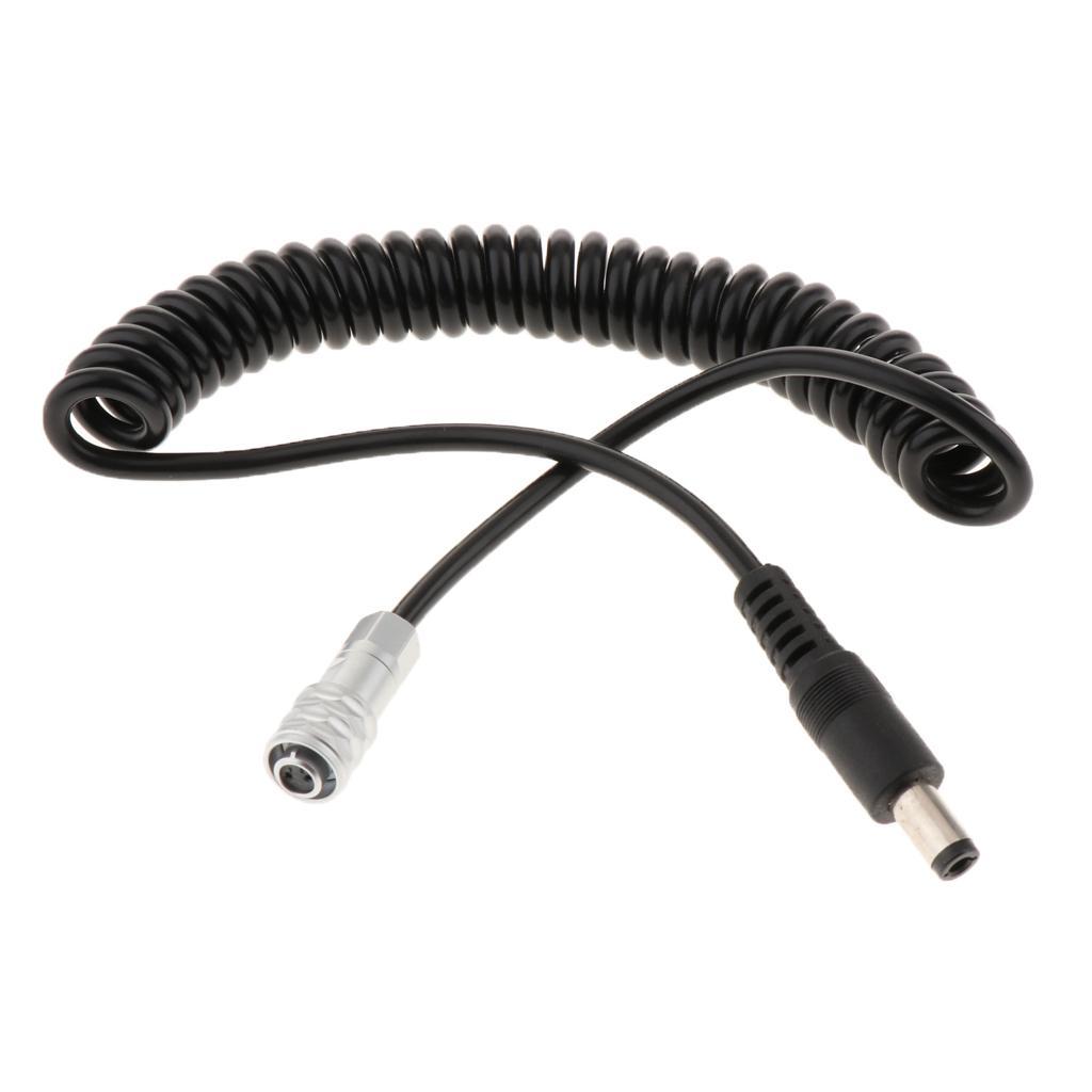 DC2.5 to  SF610 2Pin Female  Coiled Cable Cord for BMPCC 4k