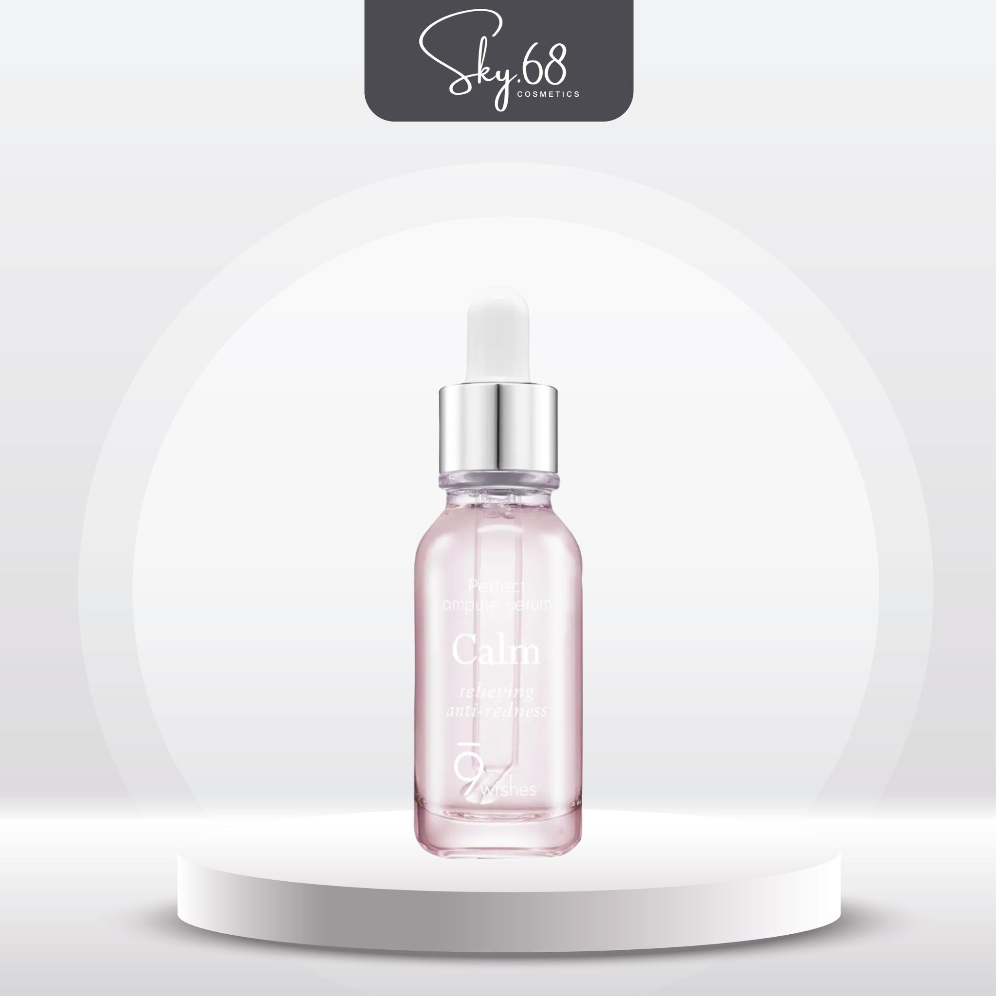 Tinh Chất Cô Đặc Giảm mụn, Làm Dịu Da 9 Wishes Calm Ampule Relieving Anti-Redness Serum 25ml