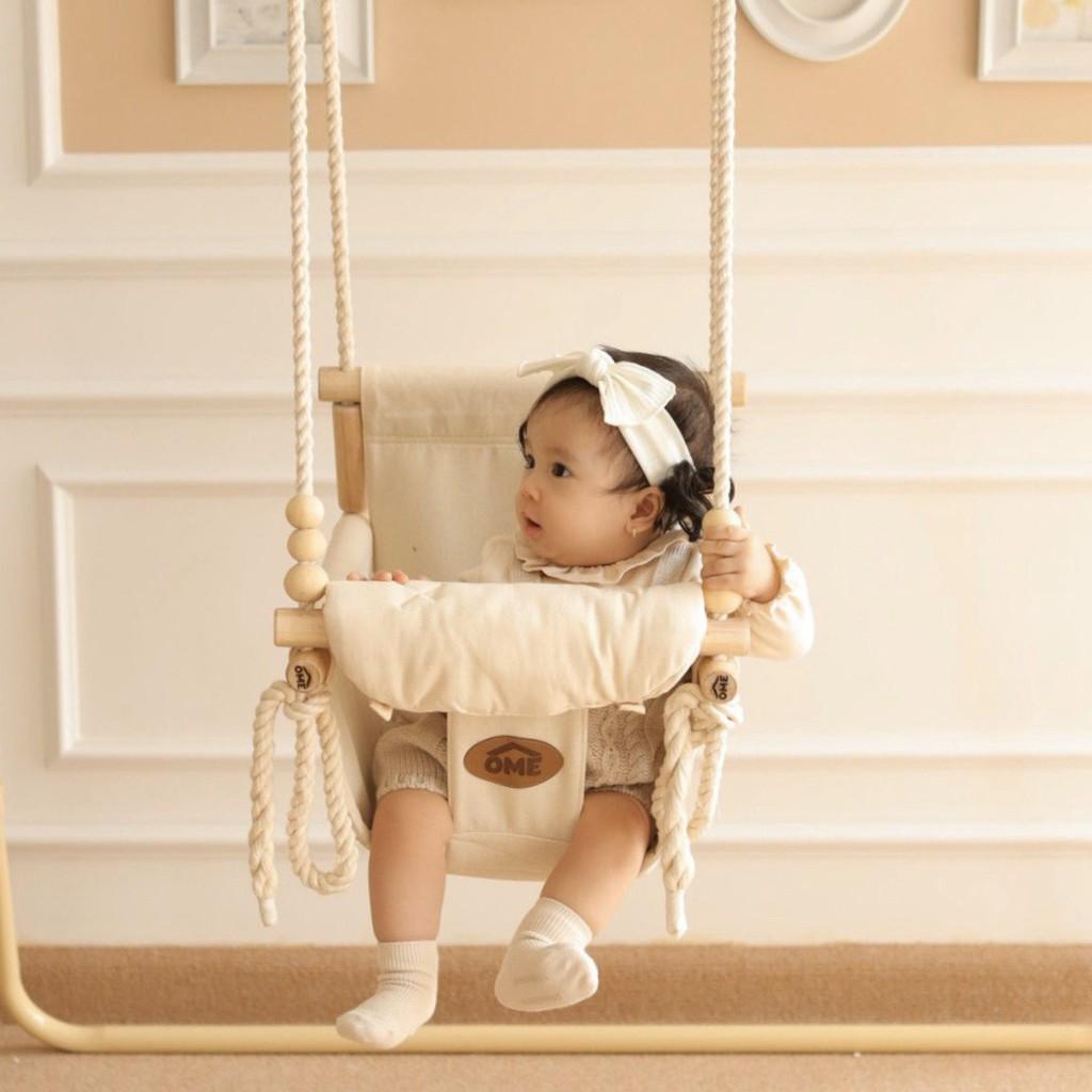 Ghế xích đu Ome Jumper Kids lẻ cho bé, có kèm gối tựa