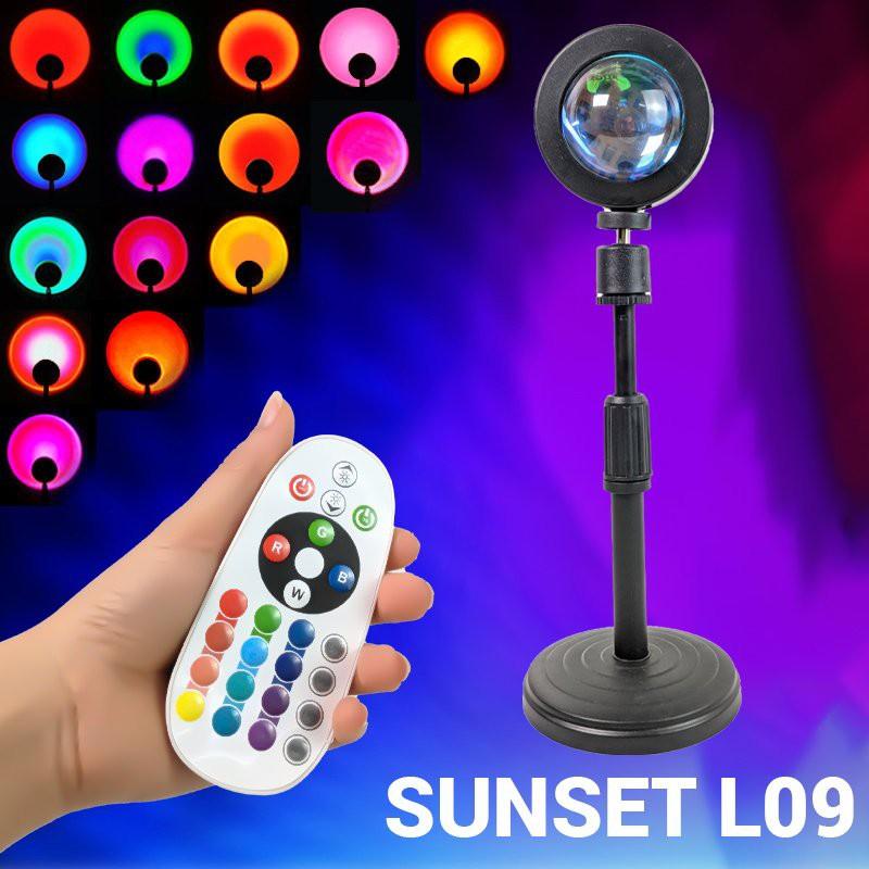 Đèn Sunset L09 có remote điều khiển - Điều chỉnh 16 màu sắc, 4 chế độ nháy đèn cực đẹp - Đèn hoàng hôn, sunset chụp hình