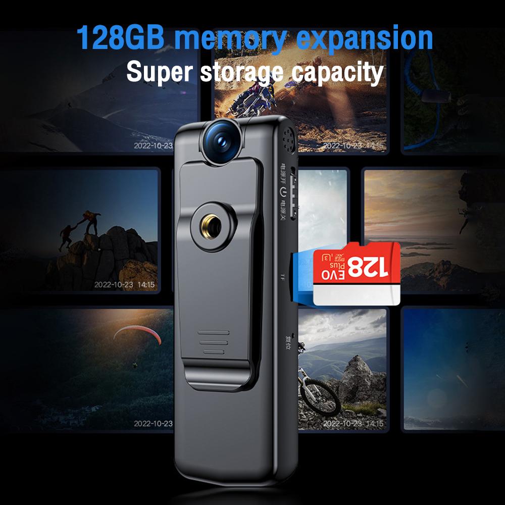 Camera Thể Thao Di Động 1080P Mini Có Thể Xoay Quay Lại Dash Cam DV Đầu Ghi Hình 128G HD Xe Máy Xe Đạp Camera Chuyển Động Góc Rộng