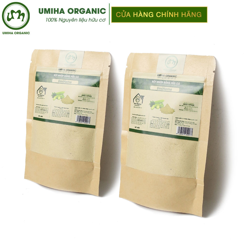 Bột Mướp Đắng đắp mặt nạ hữu cơ UMIHOME nguyên chất | Bitter gourd powder 100% Organic 135G