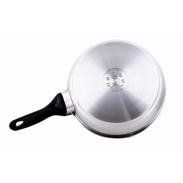 chảo chống dính inox FIVE-STAR - chảo 3 đáy cho bếp từ