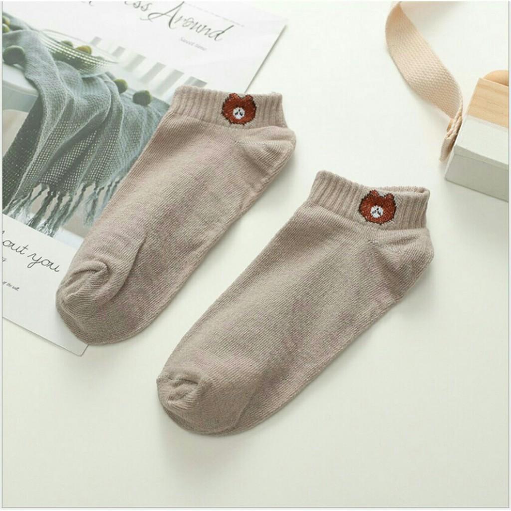 Tất vớ nữ gấu đáng iu Tất gấu đáng iu hàng Quảng Châu, chất đep, mềm mịn, không bai xù