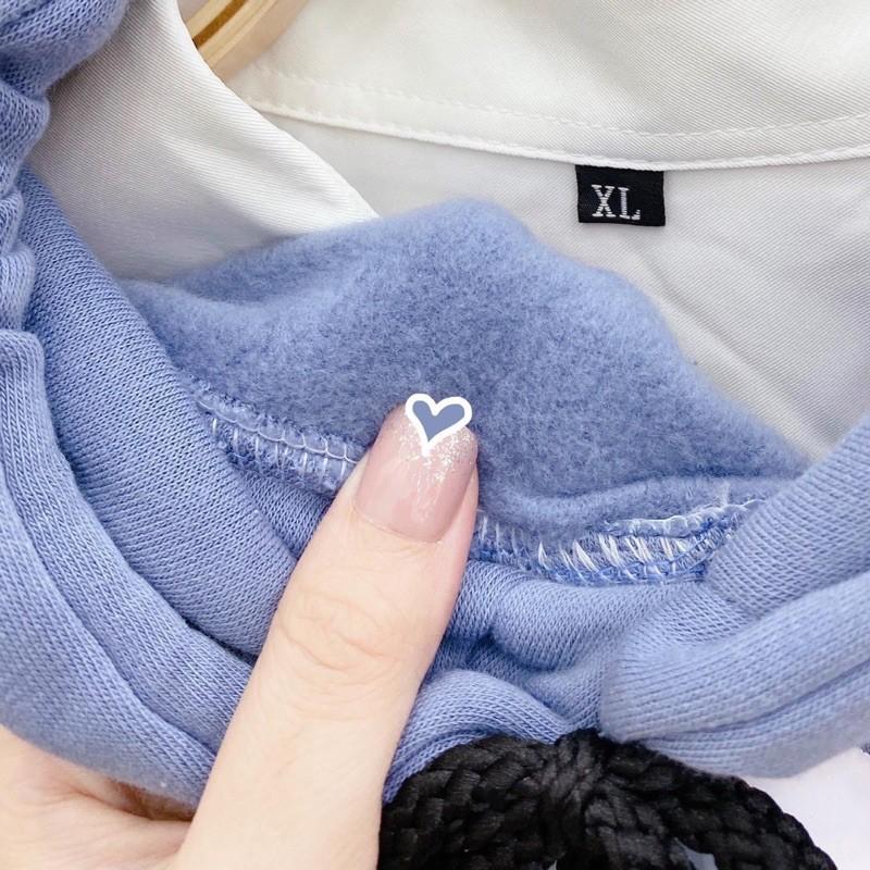 ÁO HOODIE THUN NỈ TAY PHỒNG IN HÌNH LON NƯỚC HAPPY MÀU XANH, PHONG CÁCH HÀN QUỐC ĐÁNG YÊU