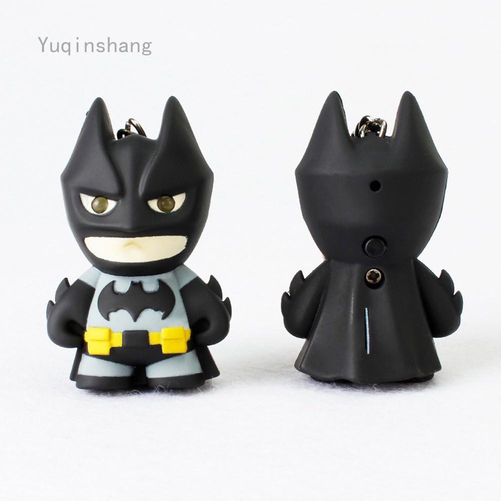 Móc Khóa Hình NGƯỜI DƠI Batman Phát Sáng Đèn Led Có Nhạc Có Đèn 3 trong 1 phong cách độc đáo cá tính xả stress