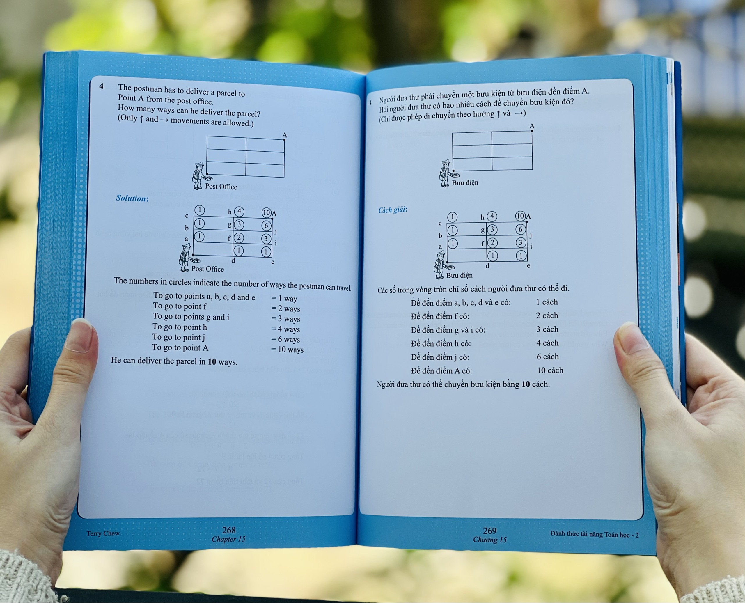 Sách - Đánh thức tài năng toán học 2 - toán lớp 2, toán lớp 3 ( 8 đến 9 tuổi ) - Á châu Books, Bìa cứng, in màu