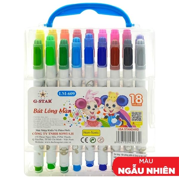 Hộp 18 Bút Lông Màu Gstar 609-18