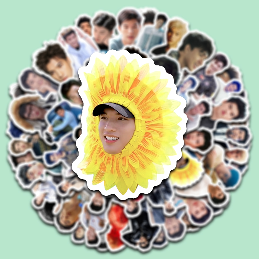 Sticker HIEUTHUHAI Anh trai say hi Cắt Sẵn Hình Dán Trang Trí Mũ Bảo Hiểm Laptop Điện Thoại Ván Trượt Sổ tay Notebook