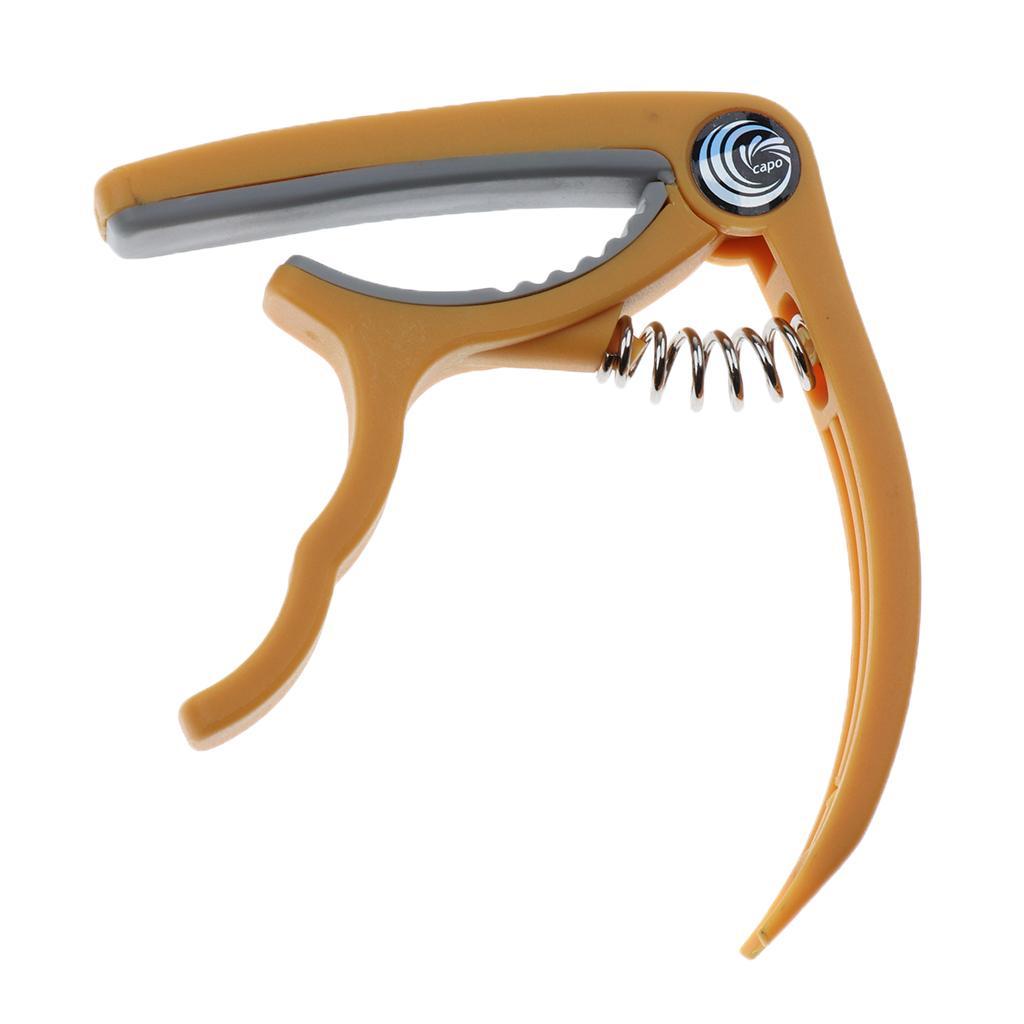 Ukulele Guitar Capo Tuner Quick Change Key Clamp Guitar Parts Yellow