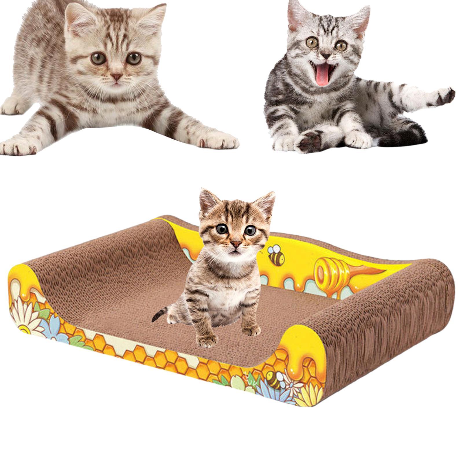 Corrugated Scratch Pads Scratching Lounge Bed Scratching Toy, Sofa Cat Scratcher Cat Scratcher Cardboard for Furniture Protection Scratching