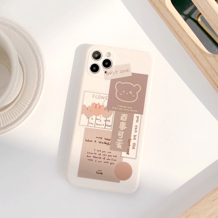 Ốp Lưng Cạnh Vuông Gấu Best One Dành Cho iPhone 6 / 6 Plus / 7 / 7 Plus / 8 / 8 Plus / X / Xs / Xs Max / 11 / 11 Pro / 11 Pro Max / 12 / 12 Pro / 12 Pro Max