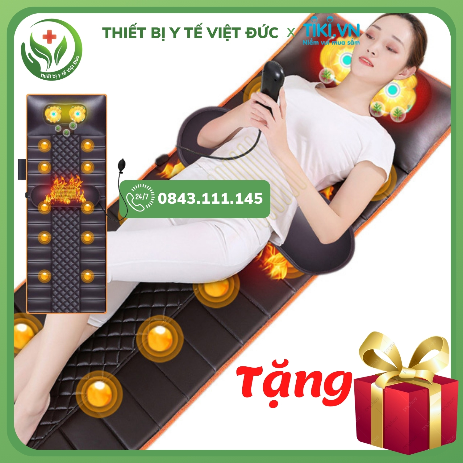 Hình ảnh Nệm Massage Toàn Thân, Đệm Mát Xa Toàn Thân Nhật Bản Cao Cấp