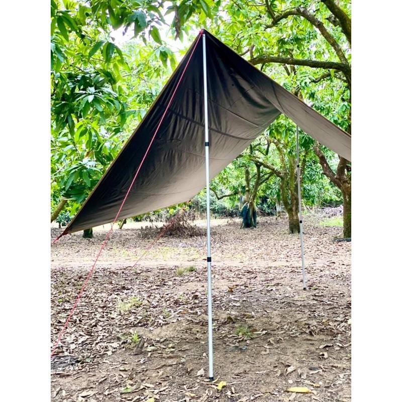 Set 2 cọc chống tarp TNR đường kính 3cm kèm túi đựng, điều chỉnh được chiều dài từ 1.1-2.8m